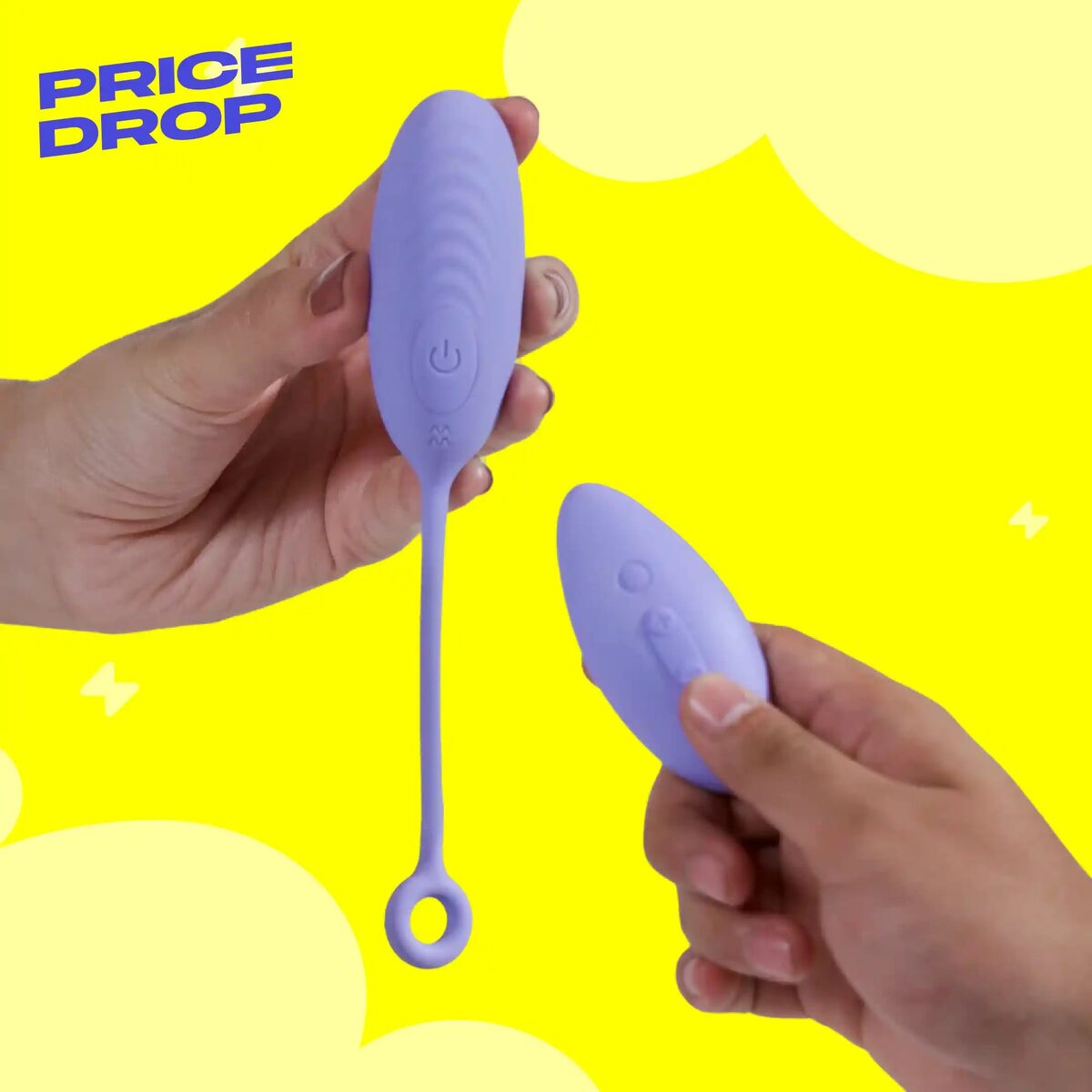 Dive egg massager body-safe silicone, waterproof, quiet
